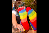 colorful sock pull